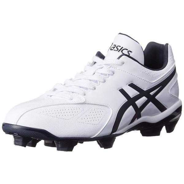 ポイントスパイクの基本形、HG10mmにより足への負担を軽減●品番：SFP101●カラー：0150（ホワイト×ネイビー）●サイズ：21.0　23.0　23.5　24.5　25.0●素材：アッパー：人工皮革製　　　　ソール：合成底　　　　ポイ...