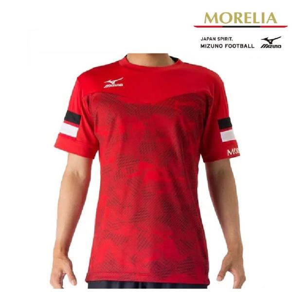 MORELIA ミズノ MIZUNO モレリア フィールドシャツ レッド P2MA700162
