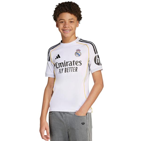 アディダス adidas ジュニア レアルマドリッド 25-26 ホーム 半袖 レプリカ ユニフォーム KPD81-JN8887 子供 サッカー フットボール ウェア