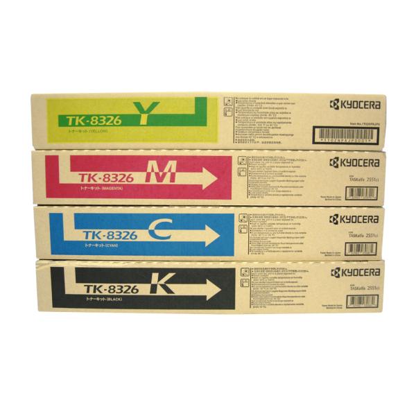 京セラ　TASKalfa トナーカートリッジ　4色セット KYOCERA 京セラ 純正トナーカートリッジ TK-8326 4色セット