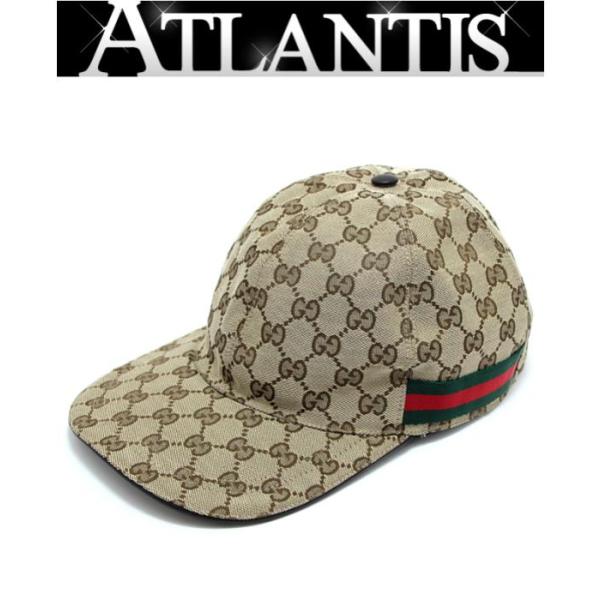 B*o様 最終価格/美品GUCCIベースボールキャップGGシェリーライン/グッチ GUCCI（グッチ） 【広尾店】未使用 ベースボール キャップ 帽子