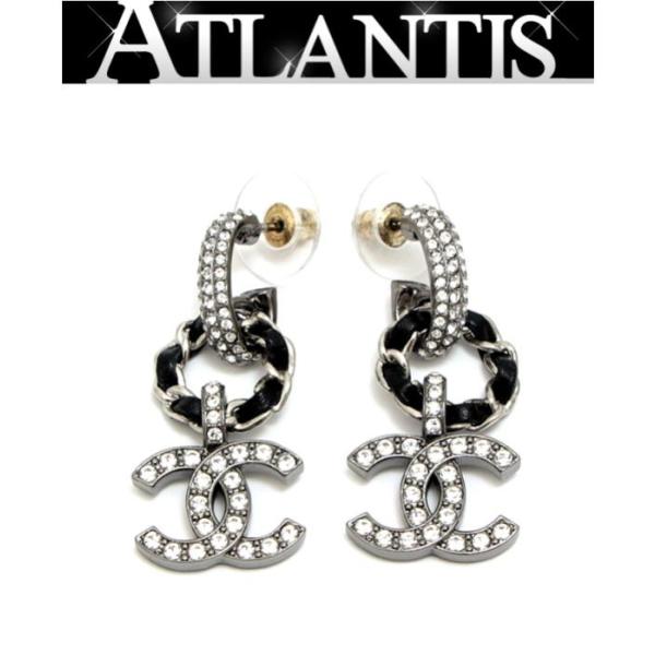 CHANEL 【広尾店】シャネル チェーンフープ ココマークピアス A21  