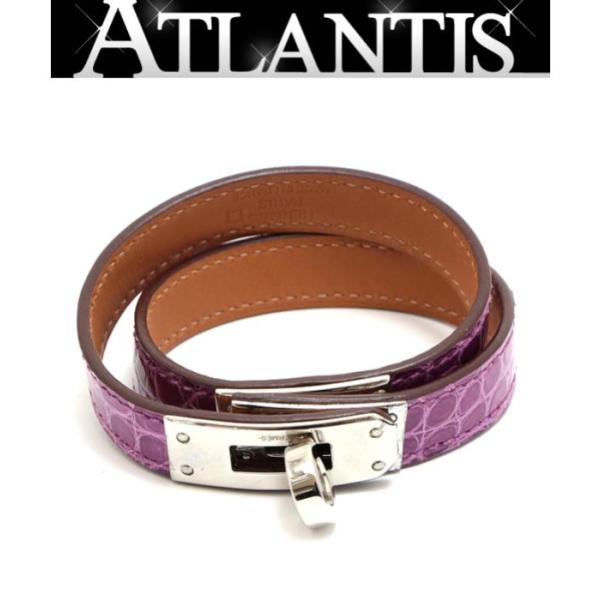 美品★エルメス　エトリヴィエール　GM ドゥブルトゥール アリゲーター　ブレス atlantis_012657