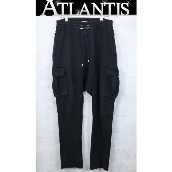 ather brand 【広尾店】バルマン BALMAIN カーゴ スウェット パンツ 黒 