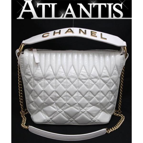 マトラッセ 【広尾店】シャネル CHANEL 2WAYバッグ キルティング 白
