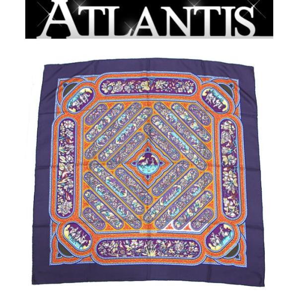 HERMES（エルメス） 美品 カレ90 大判 スカーフ 『QALAMDAN(カラムダン