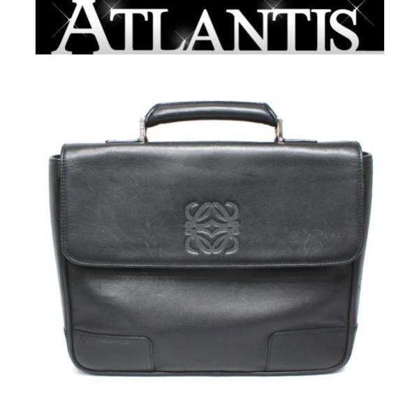 LOEWE/ロエベ　牛革製ケース(黒)　<新品> ギフトボックス入り LOEWE ロエベ 財布 二つ折り財布 TEXTURED CLASSIC CALFSKIN