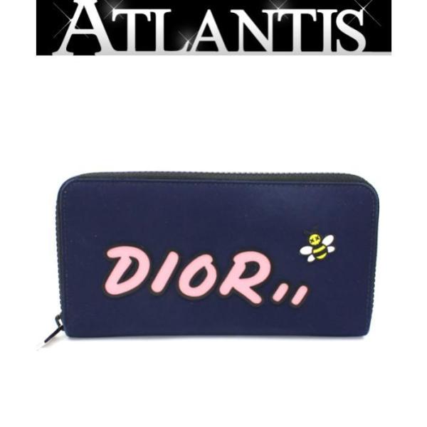 入手困難 ディオール×カウズ Dior×KAWS ラウンドファスナー 長
