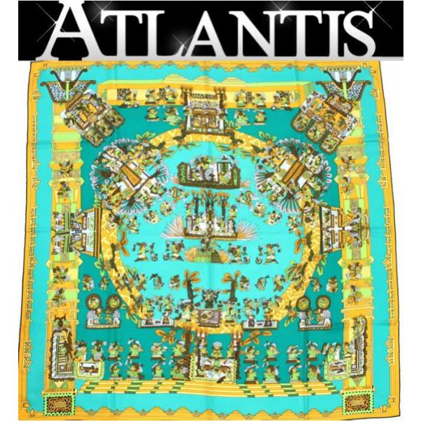 エルメス HERMES カレ90『ASTRES et SOLEILS 天体と太陽』大判スカーフ