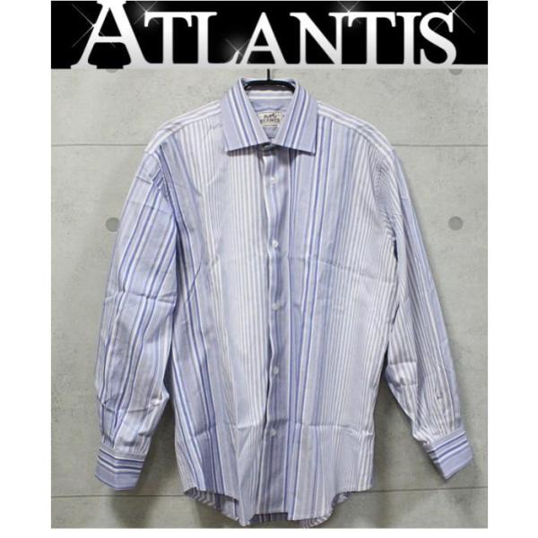 HERMES（エルメス） SALE 美品 ストライプ柄 シャツ メンズ セリエ