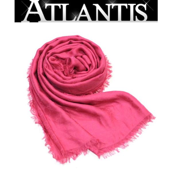 GUCCI SALE 美品 グッチ 大判ストール GG柄 ピンク : atlantis