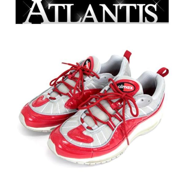 ナイキ NIKE AIR MAX 98 エアマックス98 シュプリーム コラボ スニーカー US9 27cm 赤