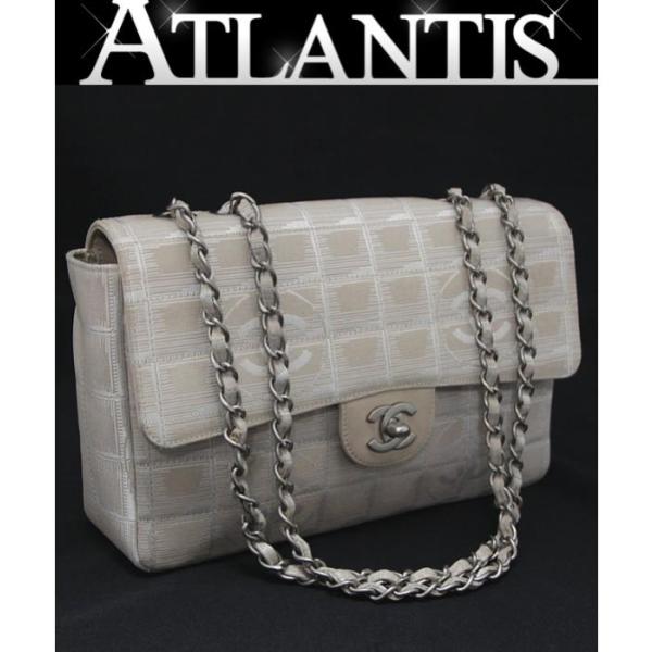 CHANEL チョコバー ニュートラベルライン チェーンショルダーバッグ CHANEL シャネル ニュートラベルライン チェーン ショルダー