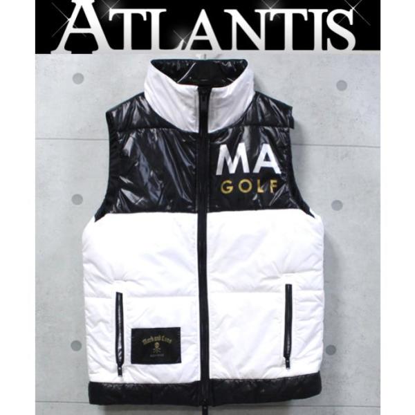 MARK&LONA ダウンベスト Sサイズ ホワイト・ブラック MARK&LONA 美品 マークアンドロナ MARK & LONA メンズ ダウン