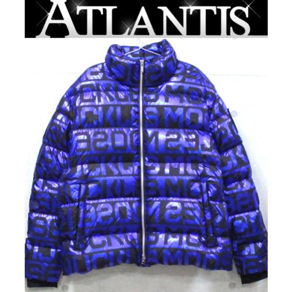 訳あり。ムースナックルズ　青ダウンジャケット ather brand 美品 ムース ナックルズ MOOSE KNUCKLES メンズ