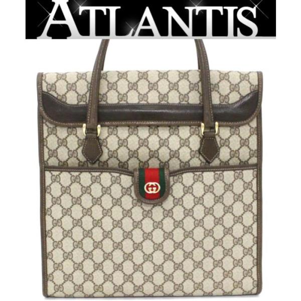 GUCCI レア 美品 グッチ オールドグッチ トートバッグ PVCレザー GG 