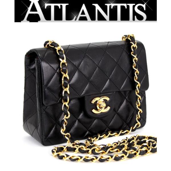 CHANEL シャネル　ミニマトラッセ　チェーンショルダーバッグ　ゴールド　ラム CHANEL シャネル チェーンショルダー マトラッセ ゴールド金具