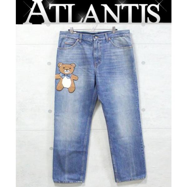 GUCCI 大SALE 未使用 グッチ メンズ ベアパッチデニムパンツ GUCCI 大SALE 未使用 グッチ メンズ ベアパッチデニムパンツ