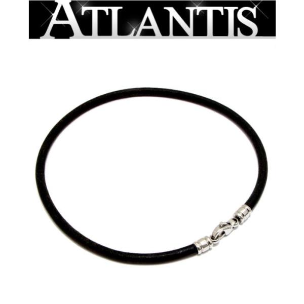 SALE 美品 ブルガリ BVLGARI レザー チョーカー ネックレス SS×レザー