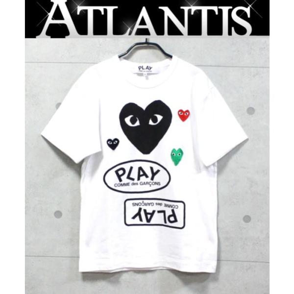 美品✨ プレイコムデギャルソン ホワイト Tシャツ M 楽天市場】PLAY CdG Tシャツ ホワイト Mサイズ コムデギャルソン
