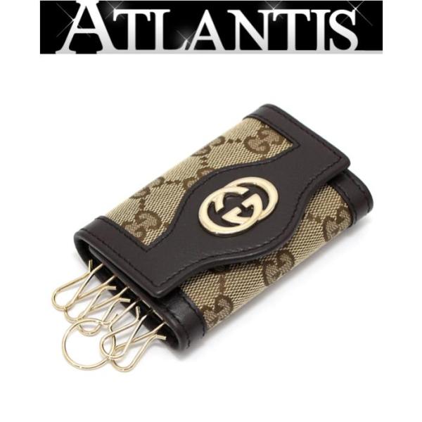 【 美品・正規品 】 GUCCI グッチ GGスプリーム 6連　キーケース　革 GUCCI（グッチ） 極美品 GUCCI 6連キーケース GGスプリーム キャンバス