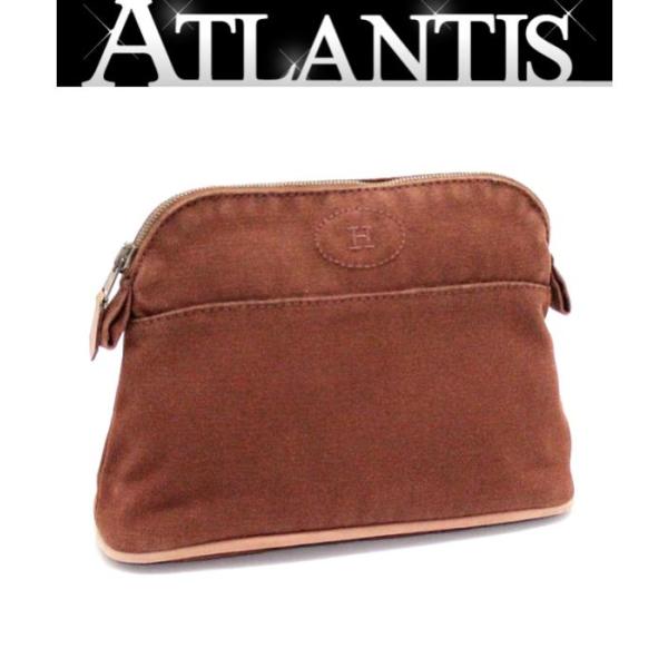 極美品 正規品 HERMES エルメス ボリード ポーチ ミニ ブラウン 極美品 正規品 HERMES エルメス ボリード ポーチ ミニ ブラウン