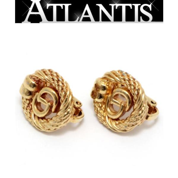 Christian Dior クリスチャンディオール サークルCD ロゴ イヤリング