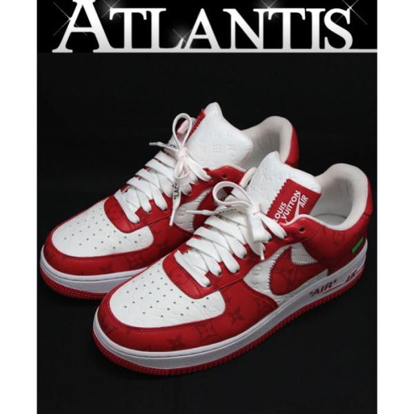 極美品 ルイヴィトン LOUIS VUITTON ×Nike Air Force 1 ヴィトン×ナイキ エアフォース1 スニーカー ヴァージル・アブロー 1A9VAA size:8 1/2 US