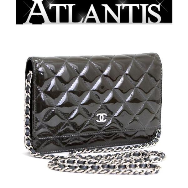CHANEL（シャネル） マトラッセ チェーンウォレット SV金具 パテント