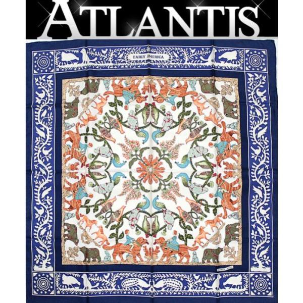 エルメススカーフ　カレ90/柄名:アーリーアメリカ atlantis_061628