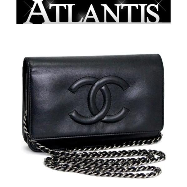 CHANEL（シャネル）　ラムスキン　チェーンウォレット　ココマーク 楽天市場】【美品】 シャネル チェーンウォレット ビッグココ