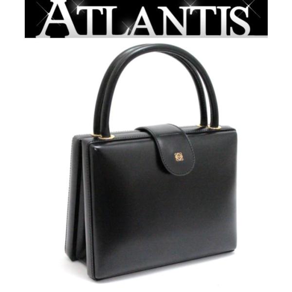 LOEWE ロエベ ハンドバッグ アナグラム レザー 黒 : atlantis