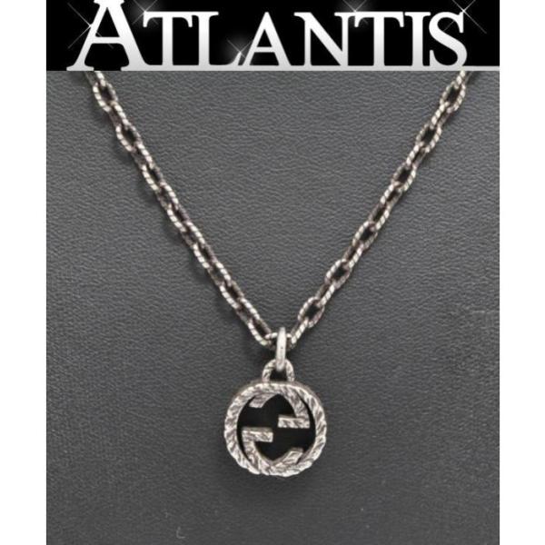 グッチ　ネックレス　インターロッキング　GG シルバー　925 atlantis_062732
