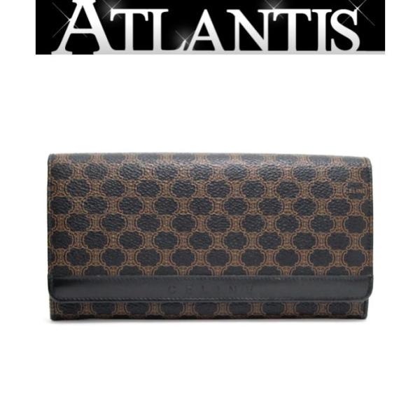 CELINE（セリーヌ） マカダム がま口長財布 PVC×レザー : atlantis