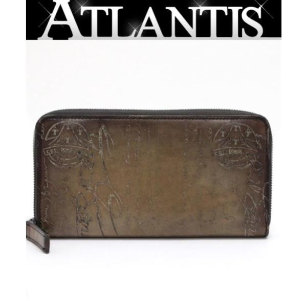 Berluti ベルルッティ イタウバ スクリットレザー ラウンドジップ長