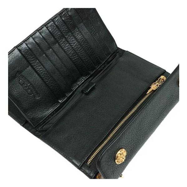 Chrome Hearts 銀座店 新品 クロムハーツ 22k ゴールド Wave ウェーブウォレット インボイス付き クロスボタン ヘヴィレザー 三つ折 長財布 黒 Buyee Buyee 日本の通販商品 オークションの代理入札 代理購入