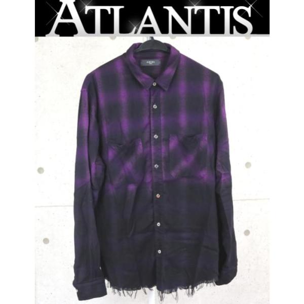 AMIRI 銀座店 SALE アミリ チェック柄 切りっ放し フランネル