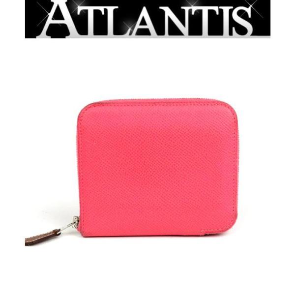 美品　エルメス アザップ シルクイン コンパクト　C刻印 ローズアザレ atlantis_082978