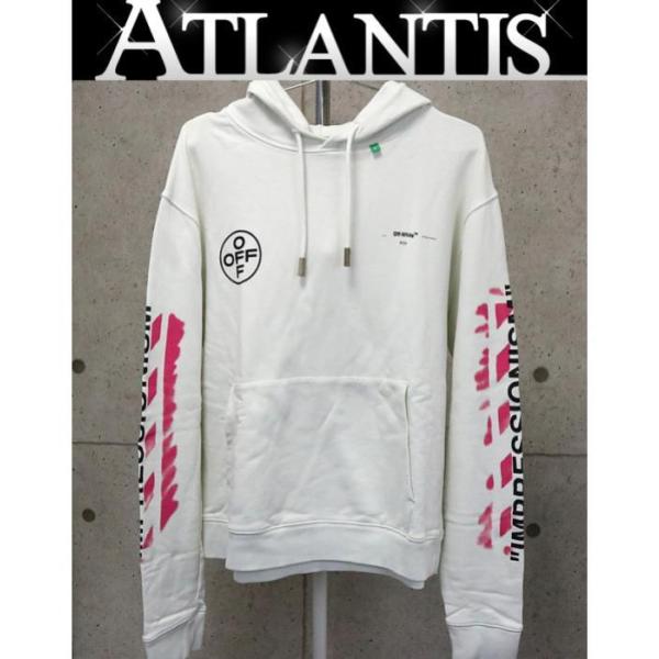 【Off White】 ペイントアロースリムパーカー 楽天市場】OFF-WHITE オフホワイト パーカー サイズ:L 19AW