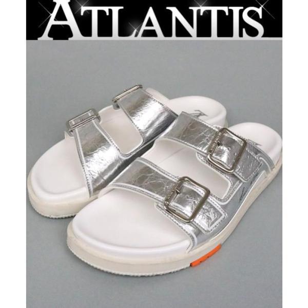 2回使用ルイヴィトンリバイバルラインミュールシルバー35銀座松屋