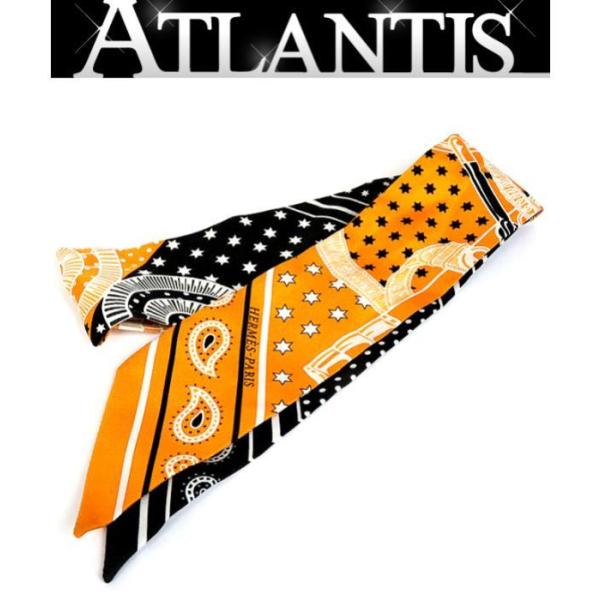 HERMES（エルメス） 銀座店 ツイリー スカーフ ペイズリー柄 シルク100