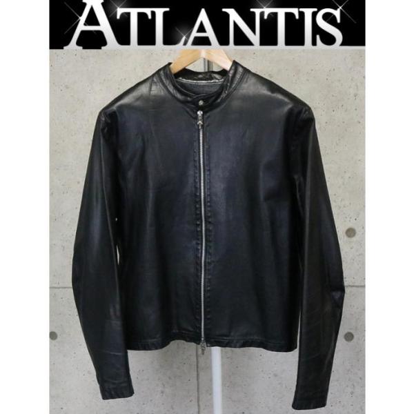 Chrom hearts黒レザージャケット　正規店購入 CHROME HEARTS クロム・ハーツ CLASSIC JEAN LEATHER JACKET