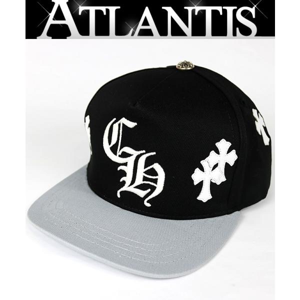 クロムハーツ　メンズ　キャップ　ストリート　　クロス　レザー　即日発送！ クロムハーツ トラッカー キャップ セメタリークロス レザーパッチ