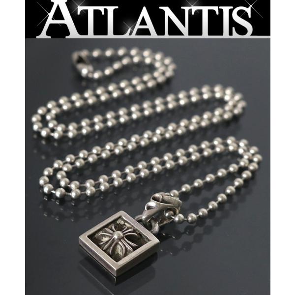 クロムハーツネックレスフレームド CHプラス シルバー クロムハーツフレームドCHプラスチャームwithダイヤモンド|クロム