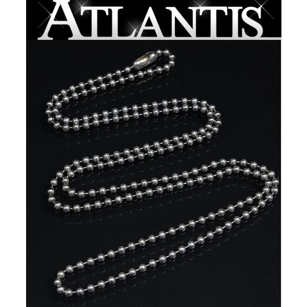 美品 CHROME HEARTS シルバー ボール チェーンネックレス 64cm CHROME HEARTS 銀座店 クロムハーツ ボールチェーン ネックレス 64cm