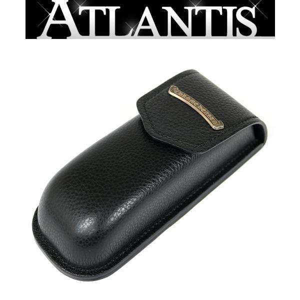 ほ*く様 CHROME HEARTS スクロールラベル レザー ハードアイウェア CHROME HEARTS 銀座店 クロムハーツ 美品 スクロールラベル メガネ