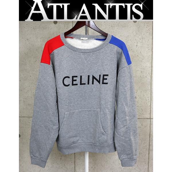 CELINE 銀座店 セリーヌ ロゴ スウェット トレーナー 長袖 メンズ size