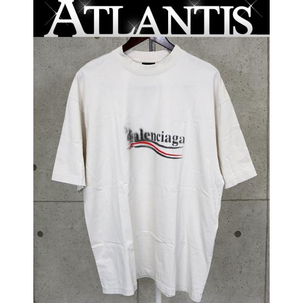 BALENCIAGA 新宿店 バレンシアガ ロゴ Tシャツ 半袖 メンズ size:M