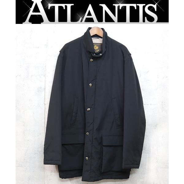 Loro Piana ロロピアーナ社製 メリノウール コート メンズLブラック 広尾店】美品 ロロピアーナ Loro Piana メンズ アウター 中綿コート 黒