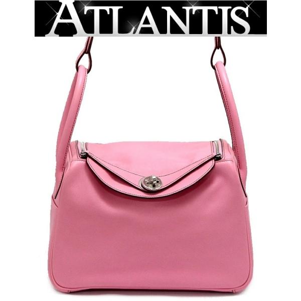 【広尾店】美品 エルメス HERMES リンディ26 ハンドバッグ ショルダーバッグ スイフト ピンク □Ｎ刻印 【15451】 広尾店】美品 エルメス HERMES リンディ26 ハンドバッグ ショルダー